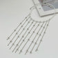 2025 New Fashion Vintage Tassels Pendant Necklace Women Trendy Creative Crystal Beads Chain Neck Accessories Jewelry