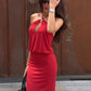 Women Halter Neck O‑Ring Keyhole Sexy Maxi Dress Sleeveless Blouson Bodycon Floor‑Length Evening Party Long Gown