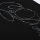 Slash Neck t-Shirt Women Button Half Sleeve Fake Diamond Letter Music Festival Leisure Daily Summer Trend Streetwear