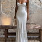 Low-Neck Satin Maxi Dress Women Sleeveless Slim Chic Wedding Party Elegant Vacation Summer Fashion Classic Vestidos