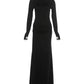 Ruched Elegant Dress Woman Autumn Trend O-Neck Full Sleeve Shape Waist Skinny Stretch Daily Casual Style Long Bodycon