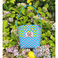 Colorful Checkered Woven Bucket Bag, Bohemian Handmade Tote Bag, Casual Summer Beach Bag for Women