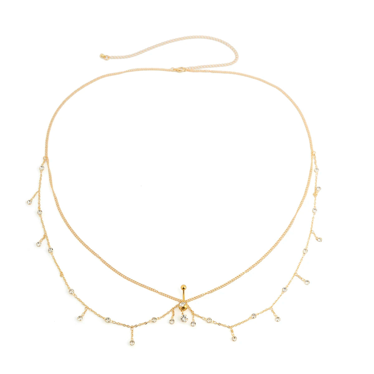 Minimalism Multilayer Belly Waist Chain Women Summer Bikini Goth Piercing Navel Nail Body Jewelry Festival Accessories