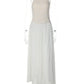 White Lace Halter Maxi Dress For Women Elegant High Neck Long Dress 2026 Summer Sleeveless Pleated Party Evening Gown