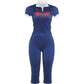 Casuals 2 Piece Set Women Trend Letter Print Color Blocking Short Sleeve T-Shirt+Capri Pants Simple Sporty Streetwear