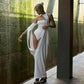 White Two Piece Set Woman Party Long Dresses with Bodysuit Summer 2026 Sexy Vacation Outfits