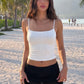 White Polka Dot Sleeveless Crop Tops Women's Tanks Camis Summer 2026 Women Clothing