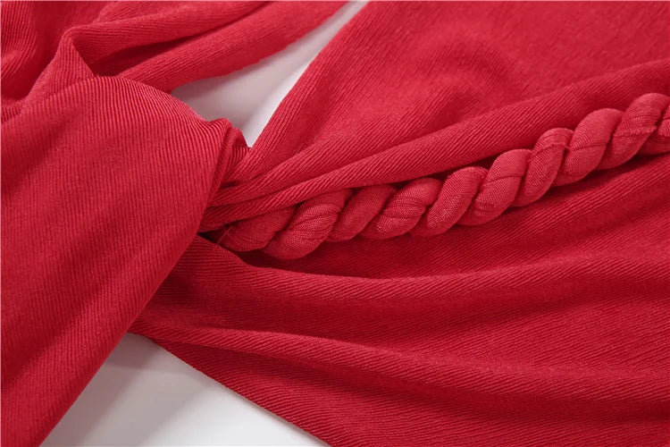 Halter Ruched Dress Women Sexy Whip Knot Backless Patchwork Elegant Stretch Christmas Peach Hip Birthday Mini Bodycon