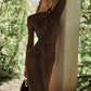 Long Sleeve Ruched Sexy Maxi Dress Women Autumn Winter Fashion O Neck High Waist Bodycon Club Party Long Dress Elegant