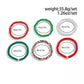 6Pcs/set Y2K Polymer Clay Stackable Bracelets Women Cute Charm Colored Adjustable Elastic Bangles Christmas Jewelry