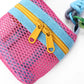 Colorful Mesh Crossbody Bag with Adjustable Strap, Zipper Mini Shoulder Pouch, Casual Streetwear Small Coin Purse for Wo