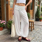 Sheer Mesh Harem Pants for Women with Rhinestone Waistband Low Waist Loose See-Through Beach Cover Up Trousers