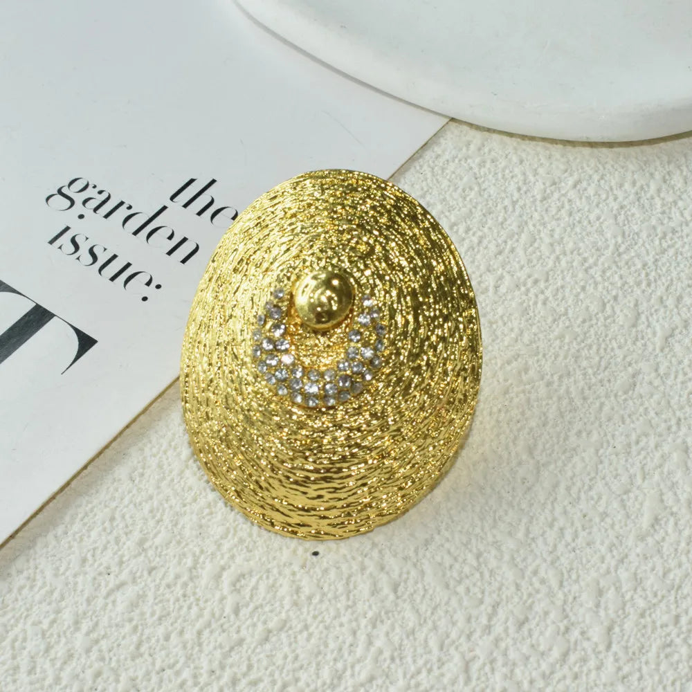 1PC New Vintage Alloy Golden/Silver Plated Oval Style Open Ring For Women Fashion Jewelry Accessories