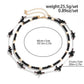 2Pcs/Set Trendy Black White Acrylic Seed Beads Choker Necklace for Men Punk Vintage Stackable Collar Chain Neck Jewelry