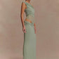 One Shoulder Slinky Sexy Maxi Dress Women Summer Fashion Backless Sleeveless Split Club Party Long Dress Elegant