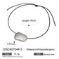 Trendy Stainless Steel Waterproof Irregular Geometric Metal Wax Rope Necklace Gold Silver For Women Jewelry Gift