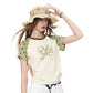 Polka Dot Raglan Sleeve Baby Tee, Bow Print Slim Fit Y2K Casual T-Shirt, Pink & White Retro Top