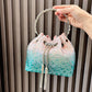 Rhinestones Evening clutch Bag Purses and handbag luxury Designer shoulder bag Shiny Crystal Clutch purse bucket bag