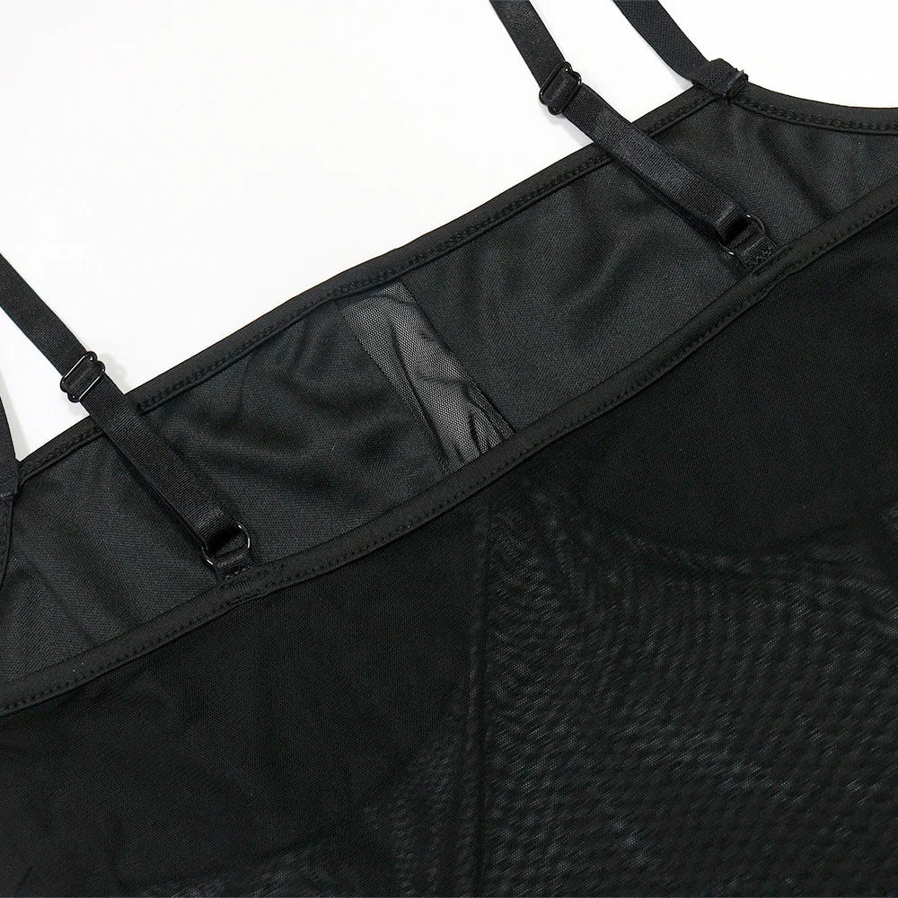 Patchwork Feather Dress Women Sexy Sleeveless Coquette Peach Hip Midnight Party Clubwear Stretch Skinny Mini Bodycon