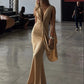 Ribbon Decoration Long Dresses Woman Ruched Elegant Deep V-Neck Sleeveless Backless Street Solid Basic Classic Vestidos