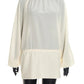 Women Blouse Sexy Mini Dress Loose Lantern Long Sleeve Round Neck Pleated Backless Dress Casual Party Beach Outfits