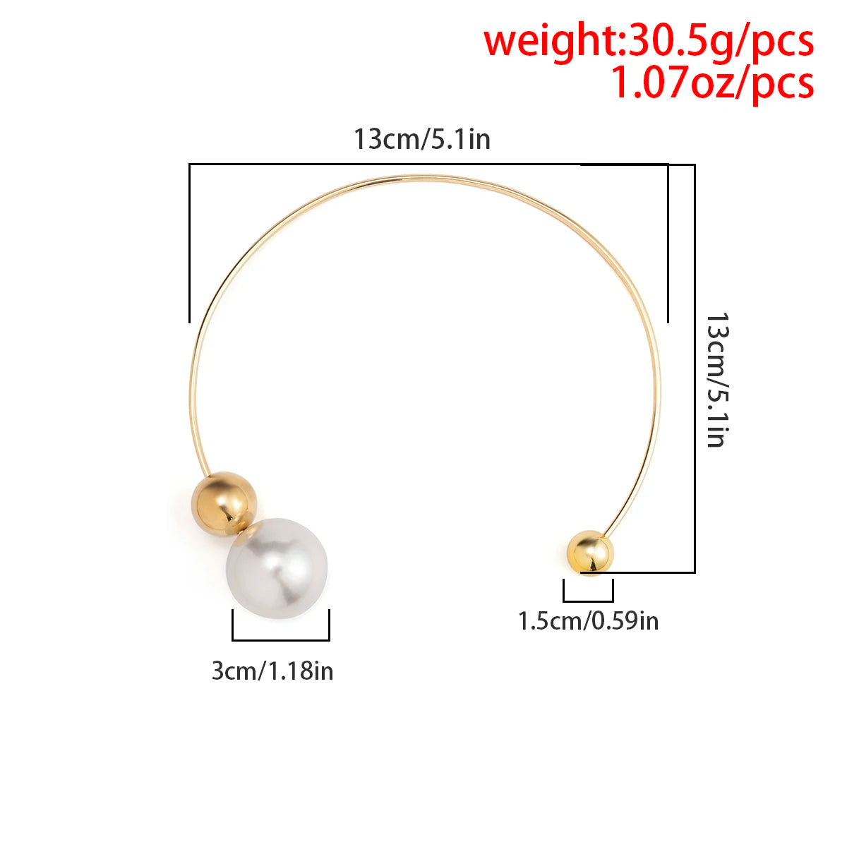 Elegant Goth Big White Imitation Pearl Choker Necklace for Women Ball Pendant Clavicle Chain Wedding Jewelry Collares 2022 New