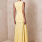 Elegant Two Piece Maxi Dress Women Fashion Boat Neck Sleeveless Bodycon Pleated Club Party Long Dress Female Vestidos