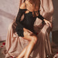 Hollow Out Spaghetti Strap Dresses Women Sexy High Waist Long Sleeve Party Outfits Solid Backless Black Fishbone Dress