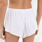 Women Sexy Lace Trim Sleep Shorts Elastic Waist Satin Pajama Shorts with Floral Lace Panel for Daily Casual Loungewear