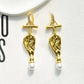 Vintage Metal Alloy With Rhinestone Big Eyes Dangle Earrings For Women Fashion Jewelry Exaggerated Lady Ears' Accessory