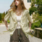 Women's Sweet Ruffle Hem Shorts with Elastic Drawstring Waist, Soft Solid Loose Wide Leg Culotte Shorts for Summer
