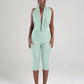 Sexy Swing Collar Playsuits Women Basic Backless Halter Bandage Sleeveless Wild Chic Midnight Club Workout Streetwear