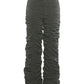Casual Fashion Long Pants Woman Button Low-Waist Folds Design Hot Girls High Street Versatile Style Classic Buttoms