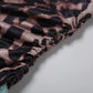 Sequins Patchwork Mini Dress Woman Leopard Print Wrap Chest Backless Skinny Peach Hip Street Wild Fashion Bodycon