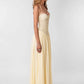 Women Halter Lace Corset Sexy Maxi Dress Sleeveless Ruched Long Dress Sweetheart Neck Backless Evening Party Dresses