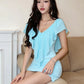 Fashion 2 Piece Set Women Trend Mesh Ruffled Patchwork V-Neck Top+Simple Peach Hip Skirt Sweet Chic Party Club Suits