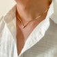 Vintage Simple Flat Snake Clavicle Chain Necklace for Male Creative V Shape Pendant Choker Jewelry Accessories Steampunk Men New