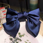 Bow Ribbon Hair Clip for Women Bowknot Barrettes Girls Solid Stain Spring Ponytail Clip Headband Hair Accessories Headwear Gift