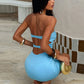Off-shoulder Strapless Sexy Mini Dress Women Summer Fashion Sleeveless Backless Ruched Skinny Club Party Dresses Female