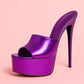 Summer New Women's Thick Bottom, Fine High Heels, Toothed Cool Slippers, Fashion Show, Party, Ultra High Heel Sandals