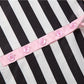 Stripe Print 2 Piece Set Woman Button Lapel Short Sleeve T-Shirts+Elastic Waist Shorts High Street Fashion Outfits