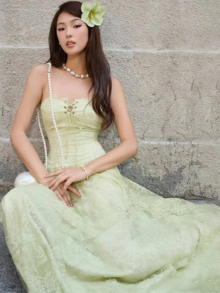 Sexy Strapless Maxi Dress Women Bandage Cross Patchwork Jacquard Backless Sleeveless Elegant Party Vacation Vestidos