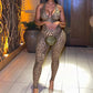Leopard Print Jumpsuit Women Coquette Summer Trend Midnight Club Activity Sleeveless Fitness Stretch Workout Overalls