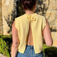 Lace-Up Back Split Tank Top Women 2025 O-Neck Knit Y2K Stretch Simple Solid Sexy Elegant Clubwear Skinny Summer Vest