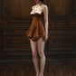 Low-Neck Dress Women Sleeveless Backless Flower Print Ruffles Hem Skinny Summer New Trend Party Classic Bodycon