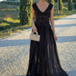 Patchwork Jacquard Mesh Maxi Dress Women v-Neck Folds Sleeveless Skinny Elegant Wedding Party Chic Vacation Vestidos