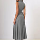 Autumn Two Piece Sets Women Double-breasted Vest And Split Skirt Matching Sets Fashion Long Pleated Skirt Two Piece Set
