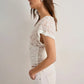 Black Lace Sheer V Neck Crop Top with Short Cap Sleeves Sexy T Shirts Fashion 2026 Woman Clothing