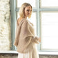 Knitted Shrug Cross Backless Sweater Casual Long Sleeve Off The Shoulder Top for Woman Clothing