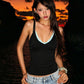 Lace Patchwork Camisole Women Low-Neck Music Festival Sexy Midnight Hottie Summer Fashion Hip-Hop Style Streetwear